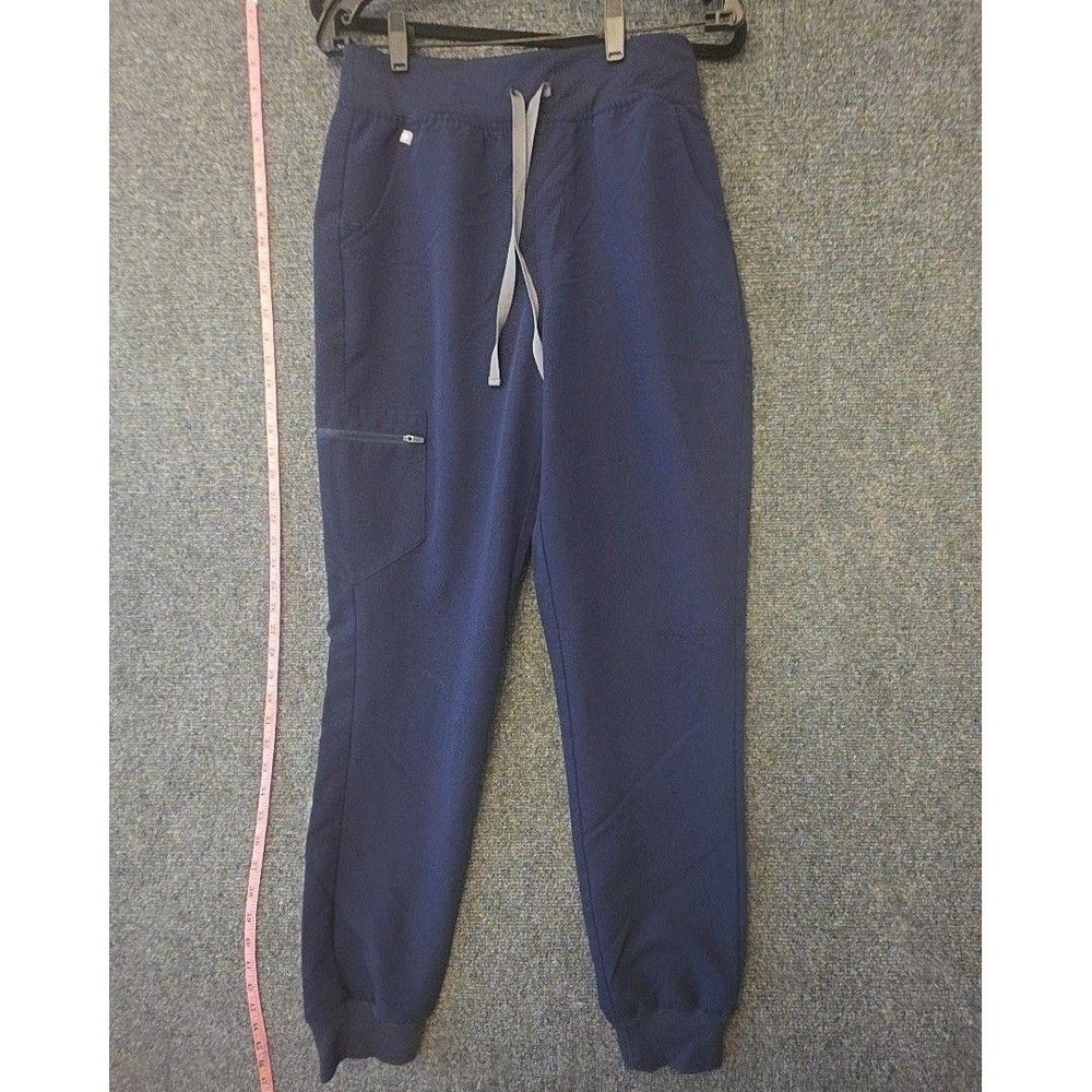 FIGS Technical Collection Pants Womens M/T Blue Jogger Scrub Cargo Tall Pockets